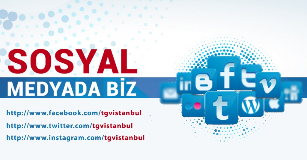 Facebook, Twitter, Instagram Ve Youtube Hesaplarımız Yayında