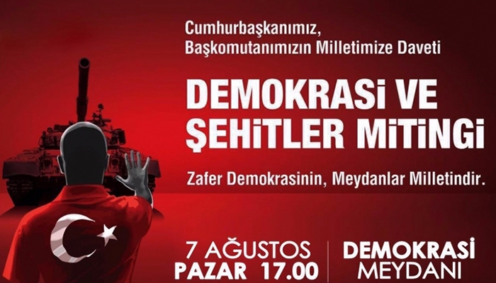 Haydi Demokrasi Ve Şehitler Mitingine...